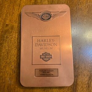 Harley Davidson Museum tin. From Terre Haute, Indiana.